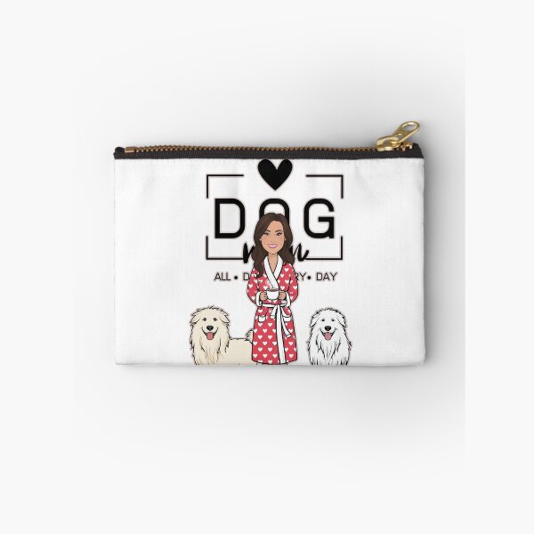 Item preview, Dog Mom All Day Every Day – Cozy Morning with a Pyrenean Sheepdog designed and sold by GoodyPaws.