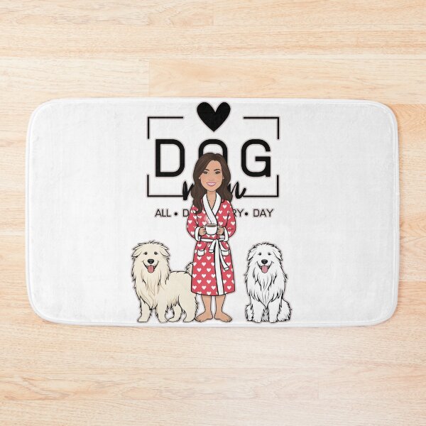 Item preview, Dog Mom All Day Every Day – Cozy Morning with a Pyrenean Sheepdog designed and sold by GoodyPaws.