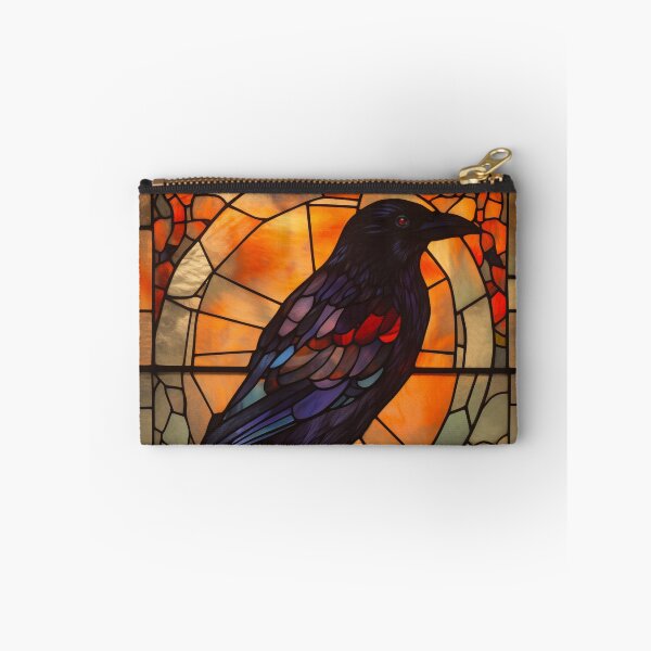 Item preview, Crow in Stained Glass designed and sold by RedHandedOD.