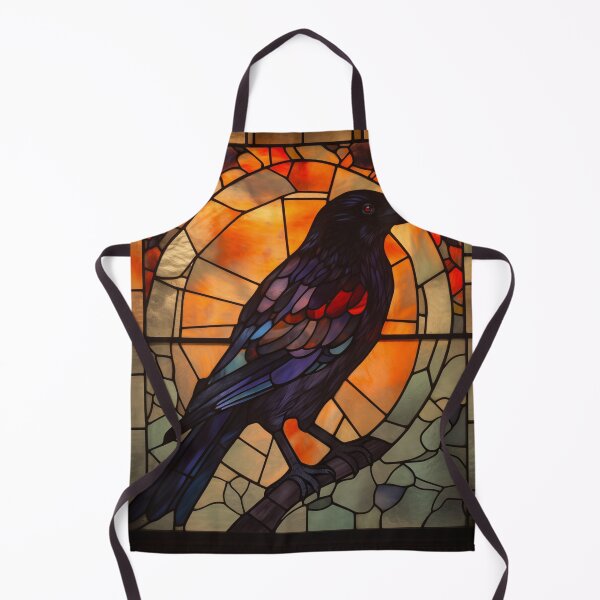 Item preview, Crow in Stained Glass designed and sold by RedHandedOD.