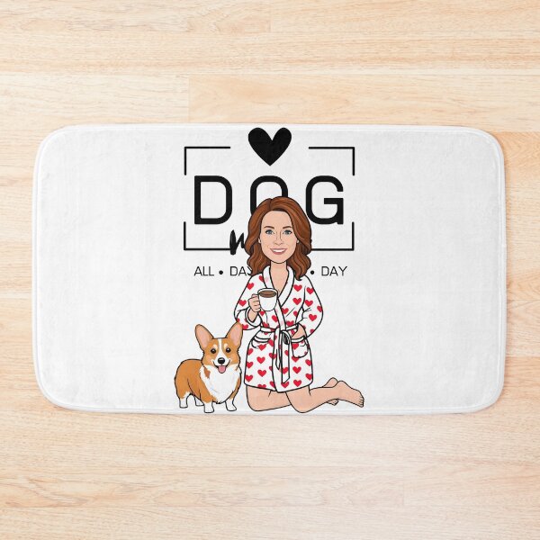 Item preview, Dog Mom All Day Every Day – Cozy Morning with a Welsh Corgi Pembroke designed and sold by GoodyPaws.