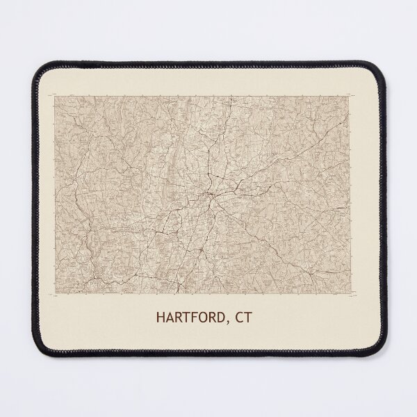 Item preview, HARTFORD, CT 100K Topographical Map Vintage designed and sold by PGHPhotoCo.