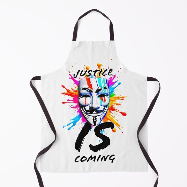 Item preview, Protest slogans. Anonymous. Justice is coming. designed and sold by Drone-tees.