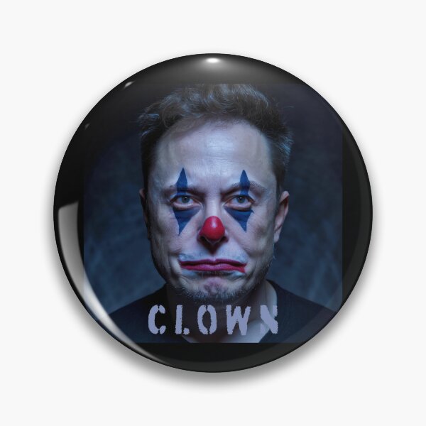 Artikelvorschau, Elon Musk Clown entworfen und verkauft von Angry Swan Designs.