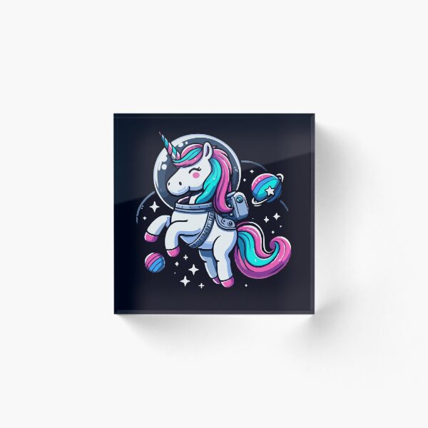 Item preview, Astronauta unicornio en el espacio designed and sold by McThingummy.