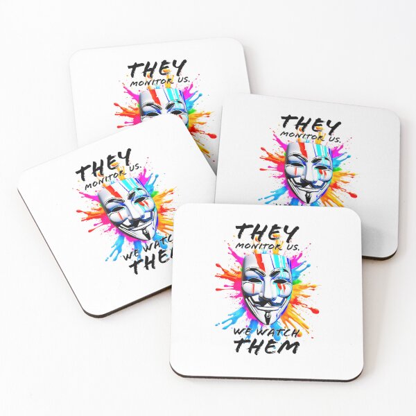 Item preview, Protest slogans. Anonymous. They monitor, we watch. designed and sold by Drone-tees.