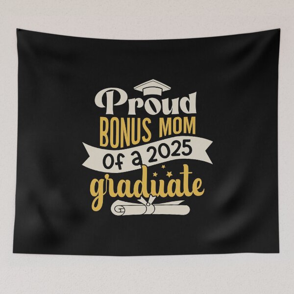 Item preview, Graduation 2025 Proud Bonus Mom Of A Graduate Family Celebration designed and sold by eclecTEEq.