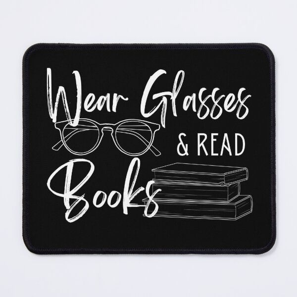Item preview, Wear Glasses And Read Books (White Text) designed and sold by Lampblack and Bone.