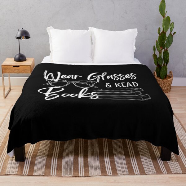 Item preview, Wear Glasses And Read Books (White Text) designed and sold by Lampblack and Bone.