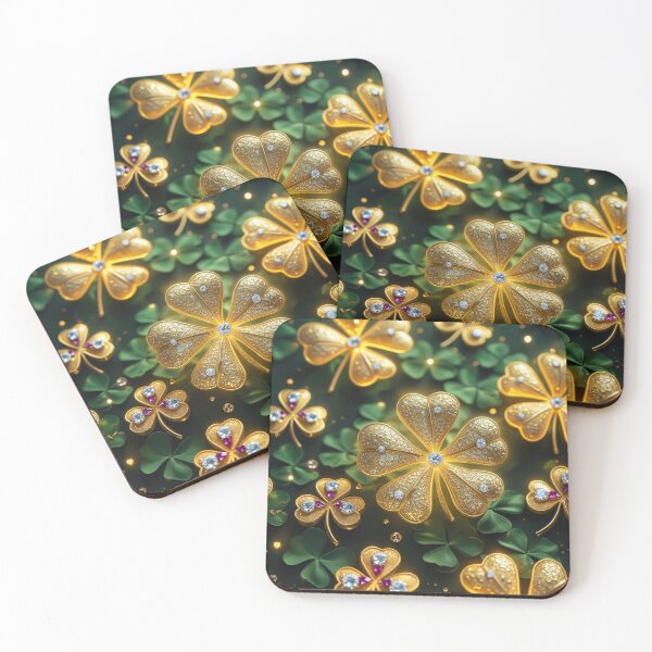 Item preview, Golden clover designed and sold by Halyna Nechyporuk.