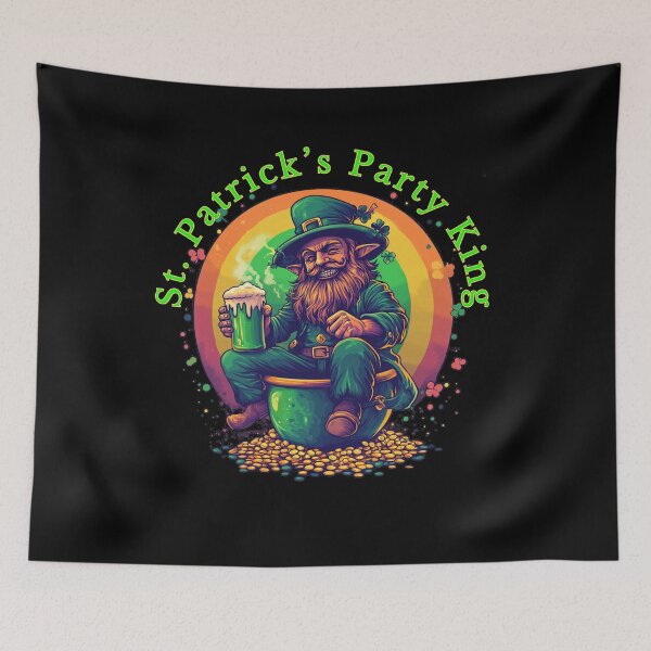 Item preview, St. Patrick’s Party King - Leprechaun on pot of gold designed and sold by VolcanRaven.