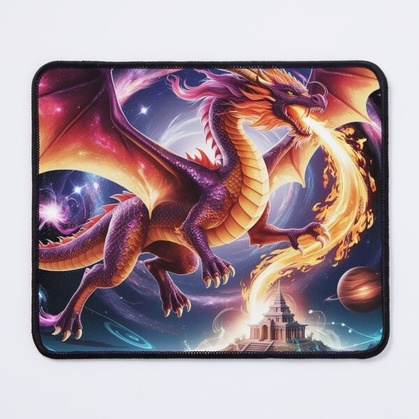 Item preview, Cosmic Fire Dragon - Galaxy Fantasy Art for Gamers & Fans - Version 2 designed and sold by Bilikaru.