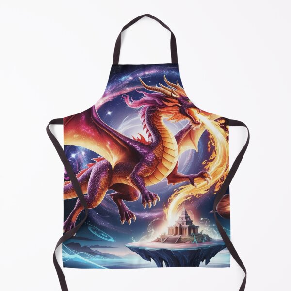 Item preview, Cosmic Fire Dragon - Galaxy Fantasy Art for Gamers & Fans - Version 2 designed and sold by Bilikaru.