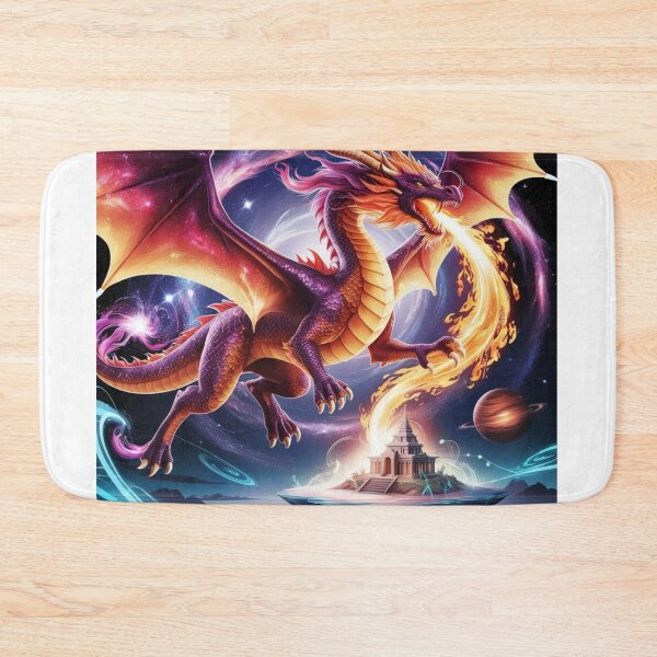 Item preview, Cosmic Fire Dragon - Galaxy Fantasy Art for Gamers & Fans - Version 2 designed and sold by Bilikaru.