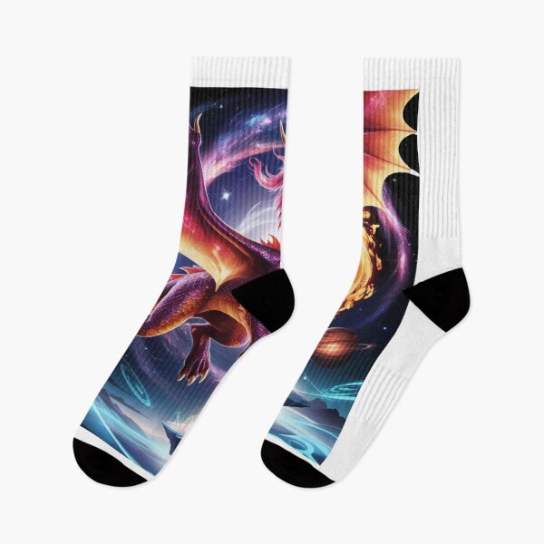 Item preview, Cosmic Fire Dragon - Galaxy Fantasy Art for Gamers & Fans - Version 2 designed and sold by Bilikaru.