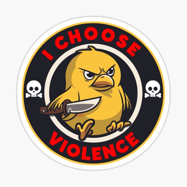 Item preview, I Choose Violence designed and sold by Angry Swan Designs.