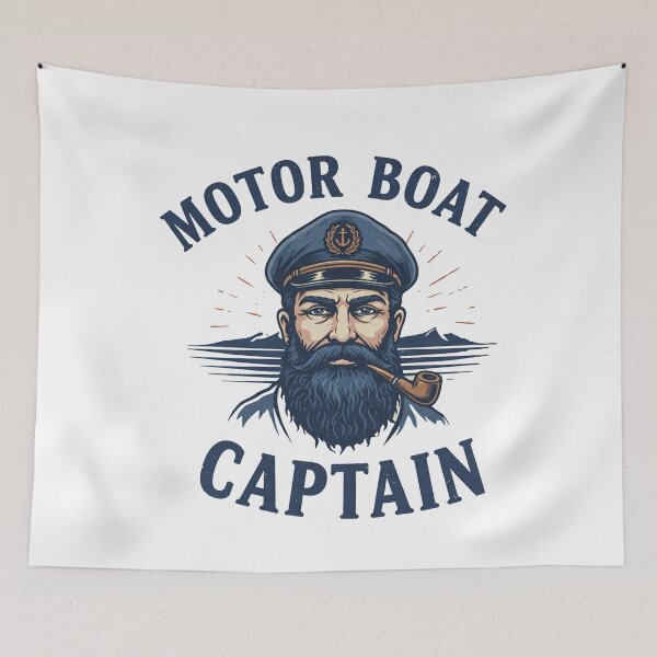 Item preview, Motor Boat Captain designed and sold by studiopekepeke.