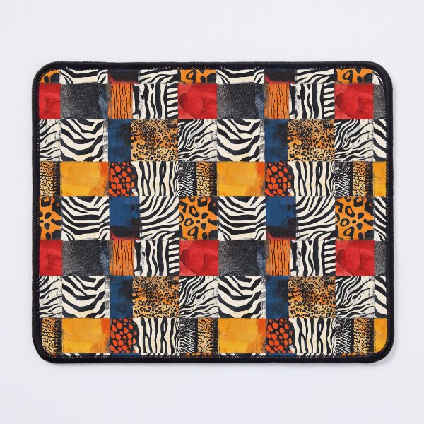 Item preview, Textile Collage of Wild Prints designed and sold by MidArtForge.