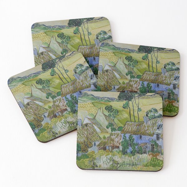Item preview, Thatched Cottages by a Hill designed and sold by tomorrowsart.