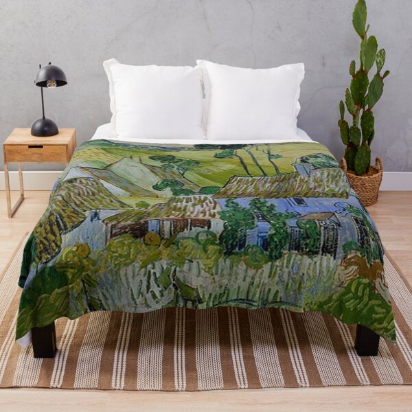 Item preview, Thatched Cottages by a Hill designed and sold by tomorrowsart.