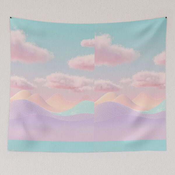 Item preview, Mountains Pastel Landscapes Soft Hues Colors Art Views designed and sold by ART ATTACK ZONE.