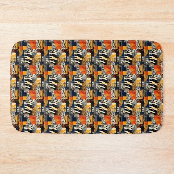 Item preview, Textile Collage of Wild Prints designed and sold by MidArtForge.