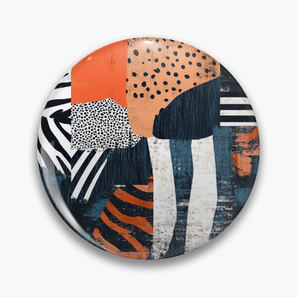 Item preview, Textile Collage of Wild Prints designed and sold by MidArtForge.