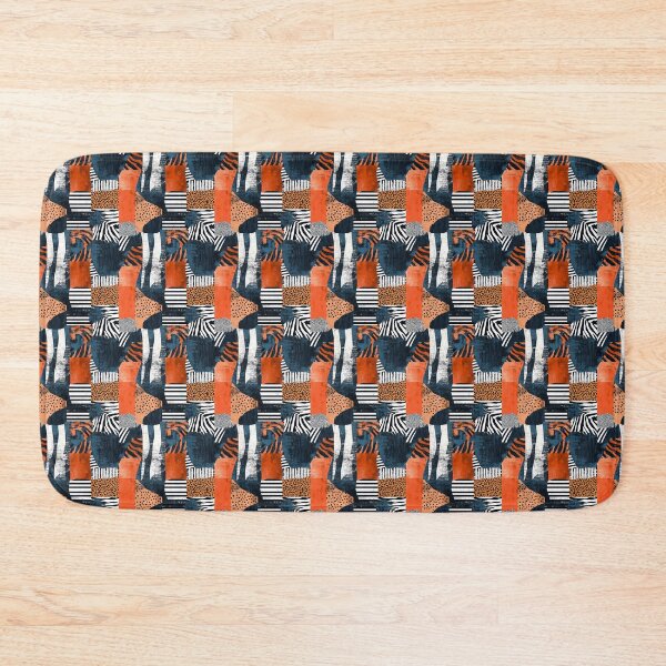 Item preview, Textile Collage of Wild Prints designed and sold by MidArtForge.