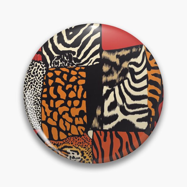 Item preview, Textile Collage of Wild Prints designed and sold by MidArtForge.