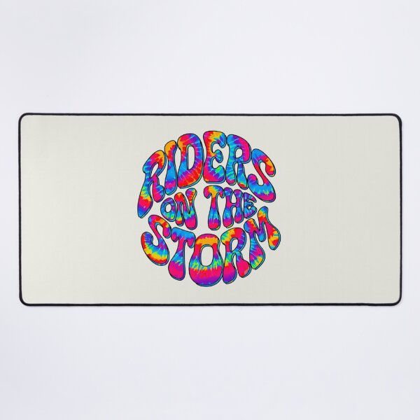Item preview, 70s tie-dye Style Rock and Roll Phrase "Riders on the Storm" designed and sold by just-quotes.