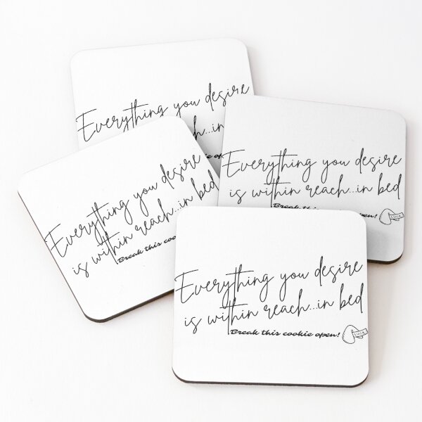 Item preview, Fortune Cookie - Everything you desire is within reach...in bed (black font) designed and sold by Whimsical Mirth.