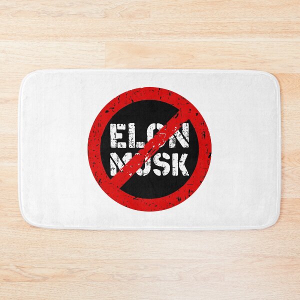Item preview, Banned elon, NO ELON!  anti elon, no elon musk, no musk, Anti-Elon Musk Bumper Decal For elon musk haters! black designed and sold by ramwebroom.