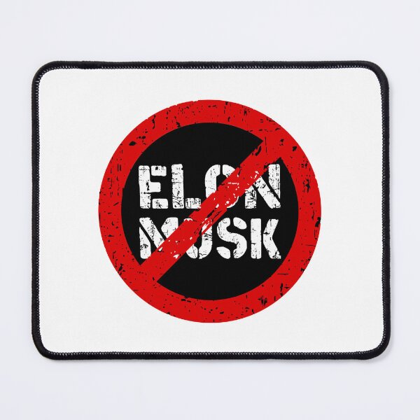 Item preview, Banned elon, NO ELON! anti elon, no elon musk, no musk, Anti-Elon Musk Bumper Decal For elon musk haters! black designed and sold by ramwebroom.
