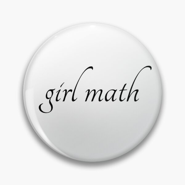 Item preview, girl math | aesthetic text designed and sold by allogy.