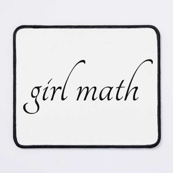 Item preview, girl math | aesthetic text designed and sold by allogy.