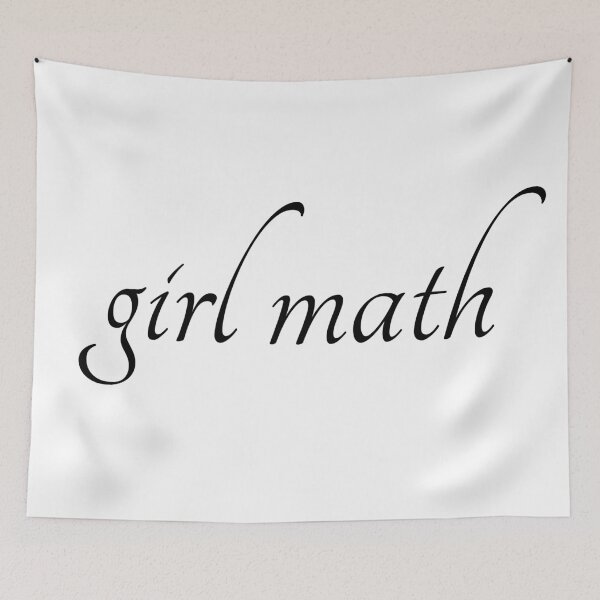 Item preview, girl math | aesthetic text designed and sold by allogy.
