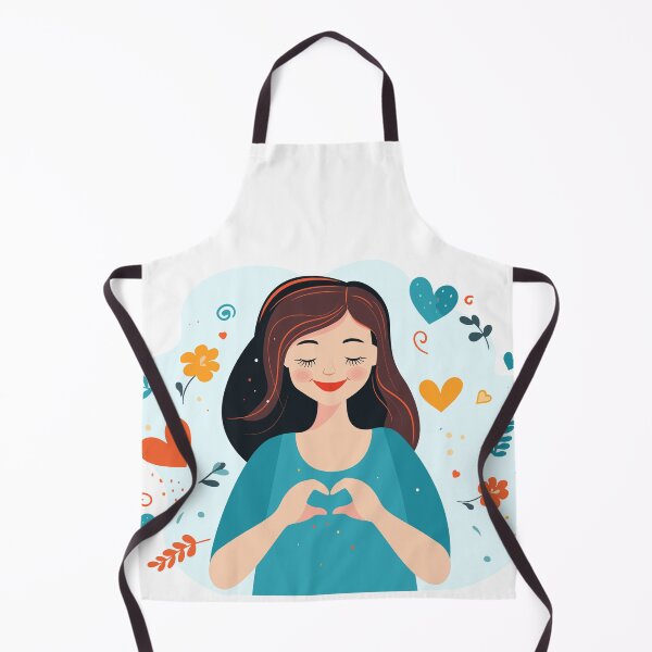 Item preview, Happy Woman and Heart shaped hands designed and sold by CHERRY--SHOP.
