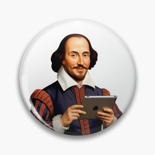 Item preview, William Shakespeare v Modern Tech. Funny No Text. designed and sold by Shoot-The-Moon.