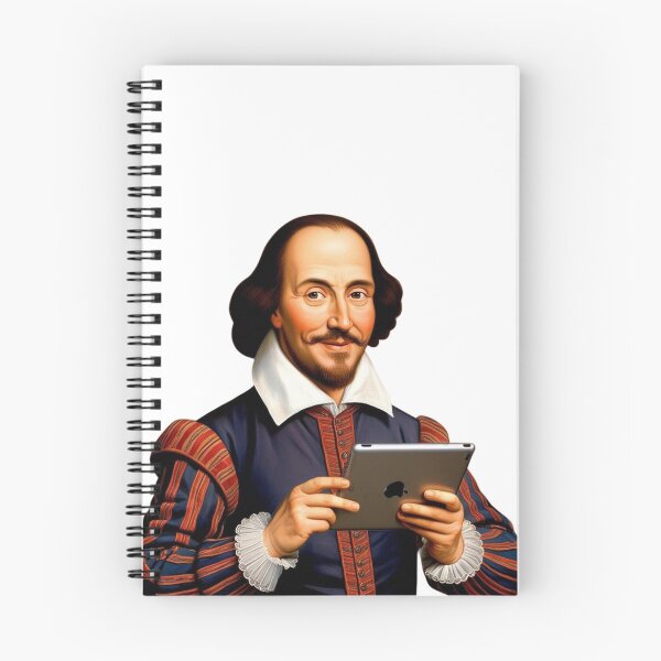 Item preview, William Shakespeare v Modern Tech. Funny No Text. designed and sold by Shoot-The-Moon.