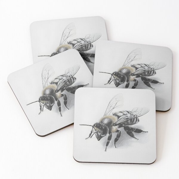 Item preview, Realistic Bee pencil drawing designed and sold by Pencil-Art.