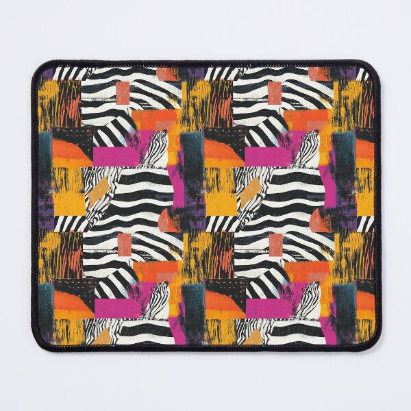 Item preview, Textile Collage of Wild Prints designed and sold by MidArtForge.