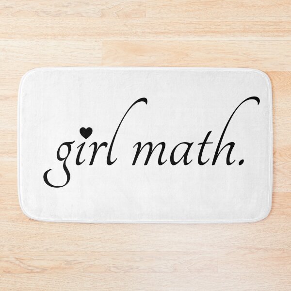 Item preview, girl math | aesthetic text with heart designed and sold by allogy.