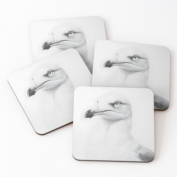 Item preview, Realistic Seagull Pencil Drawing designed and sold by Pencil-Art.