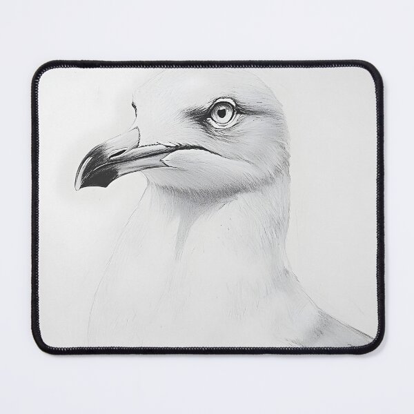 Item preview, Realistic Seagull Pencil Drawing designed and sold by Pencil-Art.