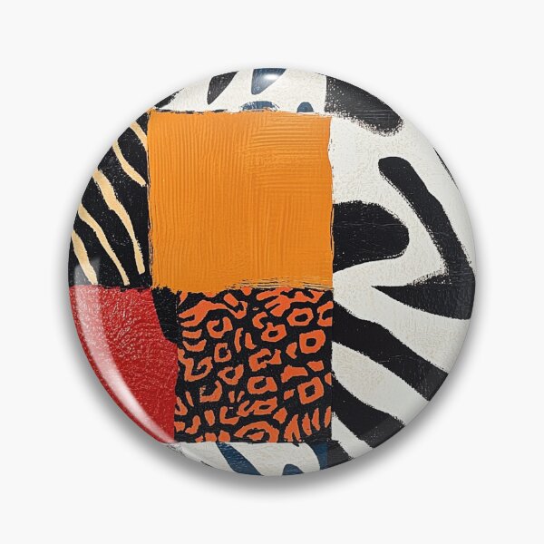 Item preview, Textile Collage of Wild Prints designed and sold by MidArtForge.