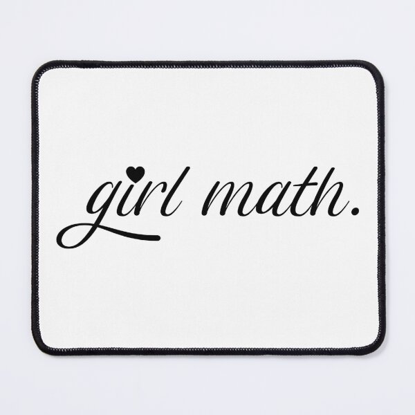 Item preview, girl math | aesthetic text different font with heart designed and sold by allogy.