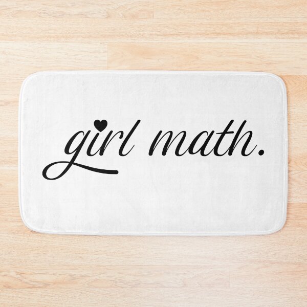 Item preview, girl math | aesthetic text different font with heart designed and sold by allogy.