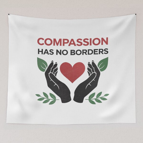 Item preview, Compassion Has No Borders  designed and sold by studiopekepeke.