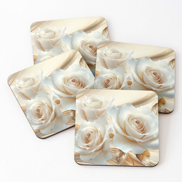 Item preview, Elegant White Roses in a Luxe Setting designed and sold by daila70.