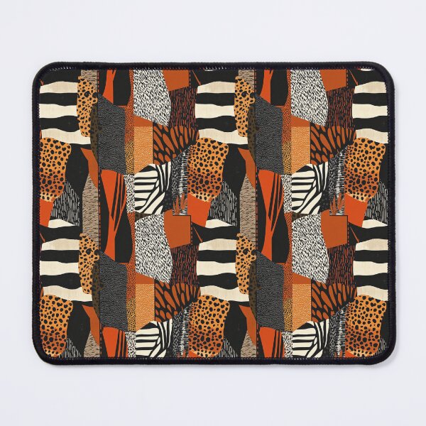 Item preview, Textile Collage of Wild Prints designed and sold by MidArtForge.